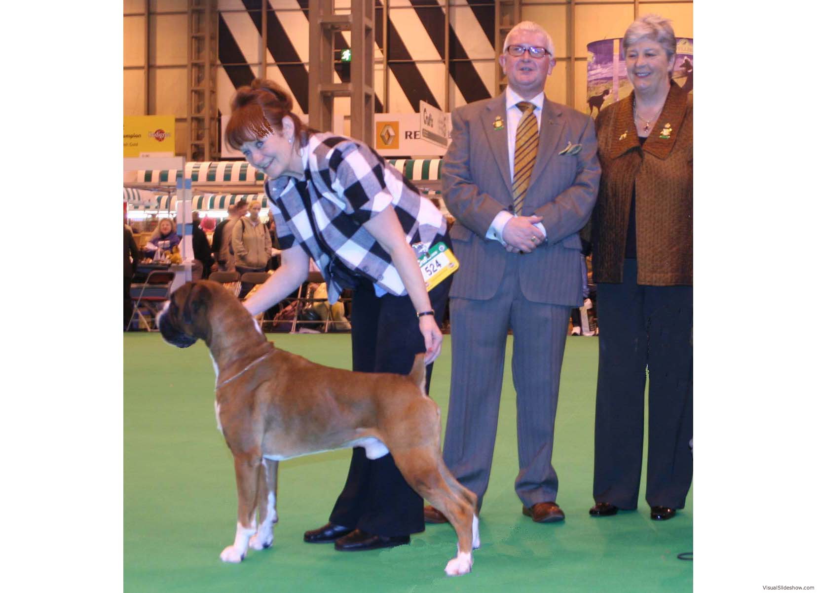 With the judges - Crufts 2006